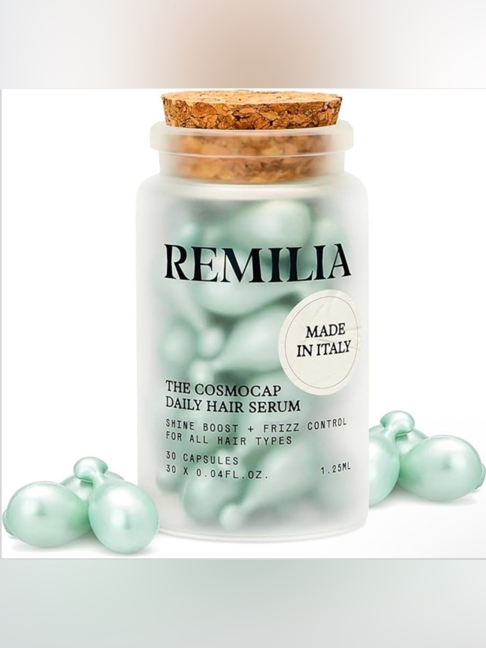 Remilia The Cosmocap Daily Hair Serum with Pro-Vitamin B5, Silk Protein 30 Caps